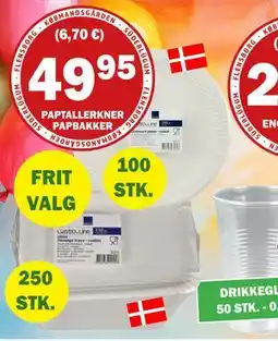 Købmandsgården Abena Paptallerkner, DKK 49.95 tilbud