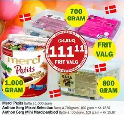 Købmandsgården Anthon Berg Mini Marcipanbrød, DKK 111.11 tilbud