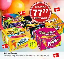 Købmandsgården Kleiner Klopfer, DKK 77.77 tilbud