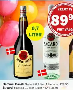 Købmandsgården Bacardi, DKK 89.95 tilbud