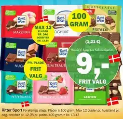 Købmandsgården Ritter Sport, DKK 9 tilbud