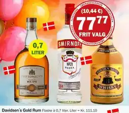 Købmandsgården Davidsen´s Gold Rum, DKK 77.77 tilbud