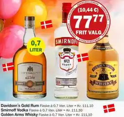 Købmandsgården Golden Arms Whisky, DKK 77.77 tilbud