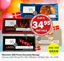 Købmandsgården Weinrichs 1895 Finest Chocolate Menage, DKK 34.95 tilbud