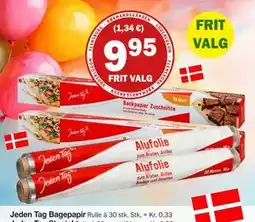 Købmandsgården Jeden Tag Bagepapir, DKK 9.95 tilbud