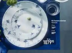 Imerco Blå Elements tallerken, DKK 1079.95 tilbud