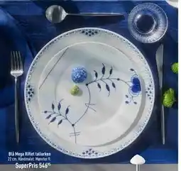Imerco Blå Mega Riflet tallerken, DKK 546.95 tilbud