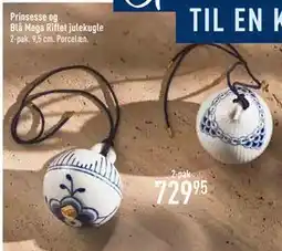 Imerco Prinsesse og Blå Mega Riflet julekugle, DKK 729.95 tilbud