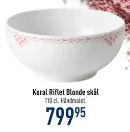 Imerco Koral Riflet Blonde skål, DKK 799.95 tilbud
