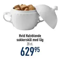 Imerco Hvid Halvblonde sukkerskål med låg, DKK 629.95 tilbud