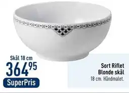 Imerco Sort Riflet Blonde skål, DKK 364.95 tilbud