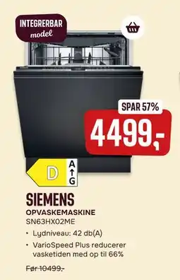 Skousen OPVASKEMASKINE, DKK 4499 tilbud