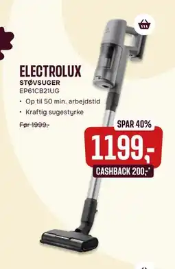 Skousen ELECTROLUX STØVSUGER, DKK 1199 tilbud