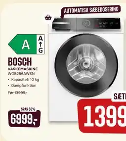 Skousen BOSCH VASKEMASKINE WGB256AWSN, DKK 6999 tilbud