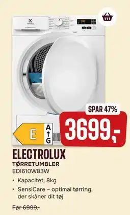 Skousen ELECTROLUX TØRRETUMBLER EDI610W83W, DKK 3699 tilbud