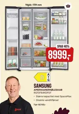 Skousen SAMSUNG AMERIKANERKØLESKAB, DKK 8999 tilbud