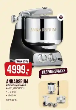 Skousen ANKARSRUM KØKKENMASKINE ANKB_GOGREEN, DKK 4999 tilbud
