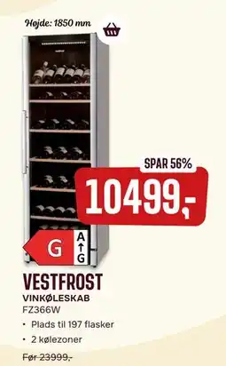 Skousen VESTFROST VINKØLESKAB, DKK 10499 tilbud