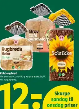 Coop 365 Kohberg brød tilbud