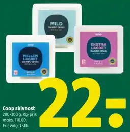 Coop 365 Coop skiveost tilbud