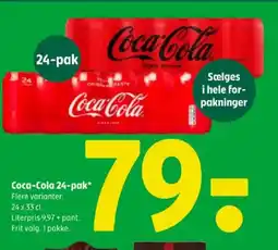 Coop 365 Coca-Cola 24-pak tilbud