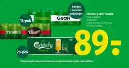 Coop 365 Carlsberg eller Tuborg tilbud