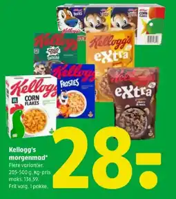 Coop 365 Kellogg's morgenmad* tilbud