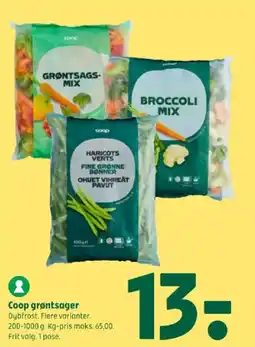 Coop 365 Coop grøntsager tilbud