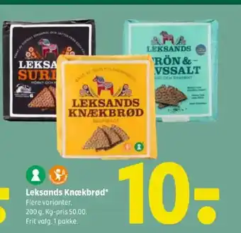 Coop 365 Leksands Knækbrød* tilbud