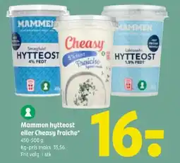 Coop 365 Mammen hytteost eller Cheasy Fraiche* tilbud