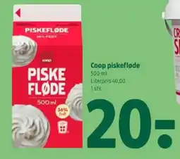 Coop 365 Coop piskefløde tilbud