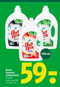 Coop 365 Biotex flydende vaskemiddel tilbud