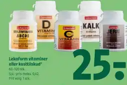 Coop 365 Lekaform vitaminer eller kosttilskud tilbud