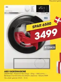 Punkt1 Aeg vaskemaskine tilbud