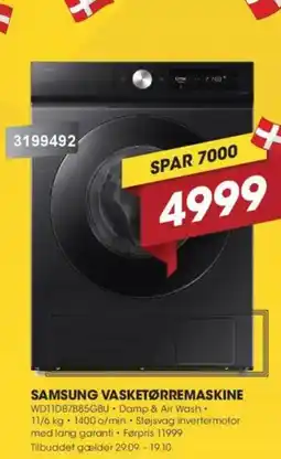 Punkt1 Samsung vasketørremaskine tilbud