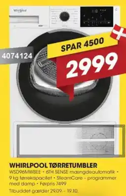 Punkt1 Whirlpool tørretumbler tilbud