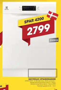 Punkt1 Electrolux opvaskemaskine tilbud