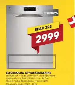 Punkt1 Electrolux opvaskemaskine tilbud