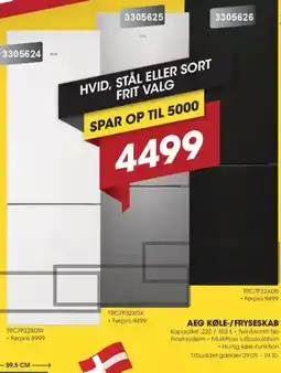 Punkt1 Aeg køle-/fryseskab tilbud