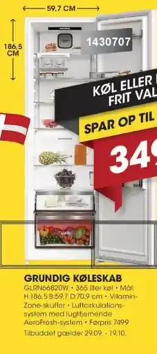 Punkt1 Grundig køleskab tilbud