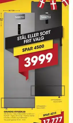 Punkt1 Grundig fryseskab tilbud