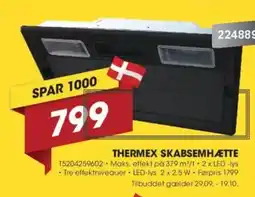 Punkt1 Thermex skabsemhætte tilbud