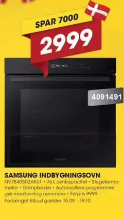 Punkt1 Samsung indbygningsovn tilbud