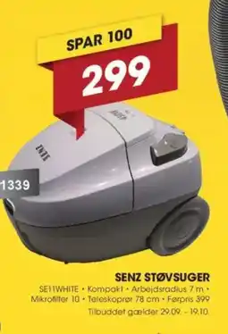 Punkt1 Senz støvsuger tilbud