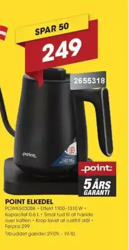 Punkt1 Point elkedel tilbud
