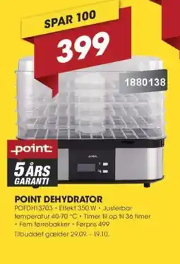 Punkt1 Point dehydrator tilbud
