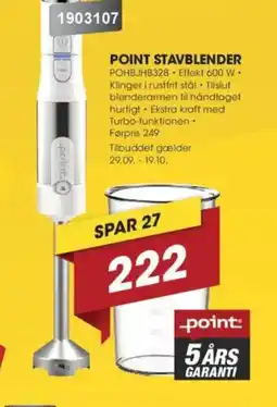 Punkt1 Point stavblender tilbud