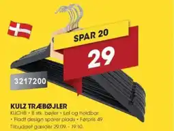 Punkt1 Kulz træbøjler tilbud