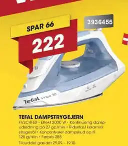 Punkt1 Tefal dampstrygejern tilbud