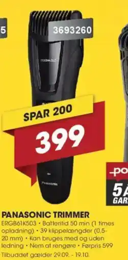 Punkt1 Panasonic trimmer tilbud